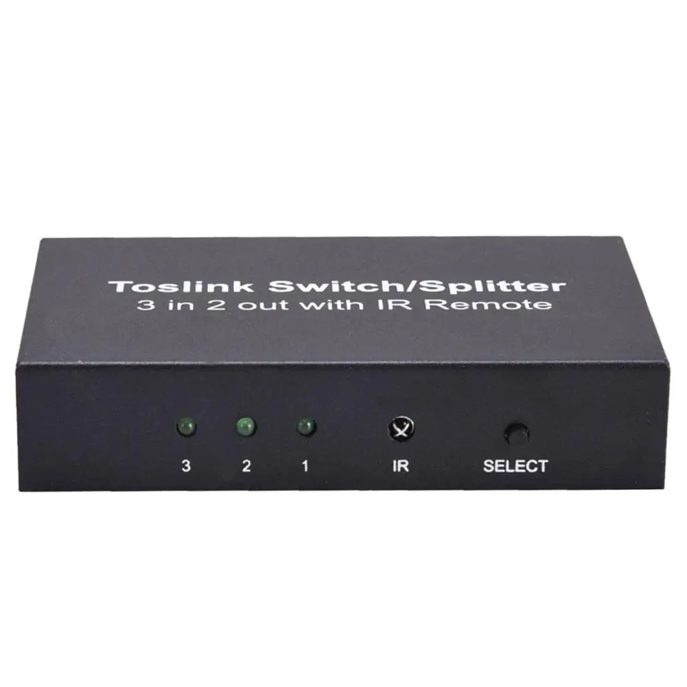 3 в 2 выхода Toslink кабельный переключатель сплиттер SPDIF/TOSLINK оптический аудио 3x2 Переключатель SPDIF сплиттер с ИК-пультом дистанционного управле...
3 в 2 выхода Toslink кабельный переключатель сплиттер SPDIF/TOSLINK оптический аудио 3x2 Переключатель SPDIF сплиттер с ИК-пультом дистанционного управле...