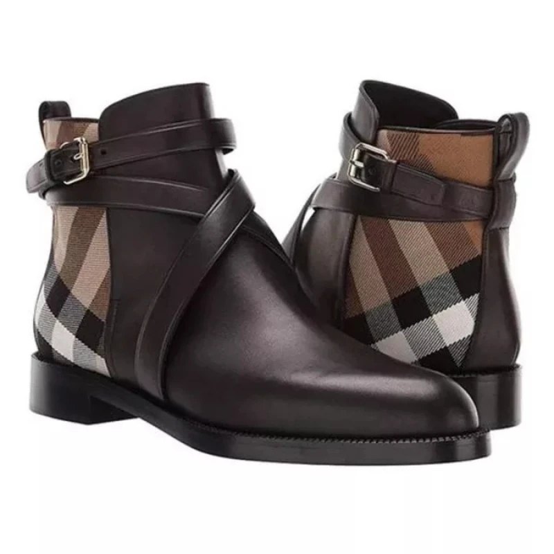 Classic Men Spring and Autumn Fashion Pointed Low Heel Buckle Stitched PU Leather Retro Comfortable Casual Chelsea Boots KS507
Classic Men Spring and Autumn Fashion Pointed Low Heel Buckle Stitched PU Leather Retro Comfortable Casual Chelsea Boots KS507