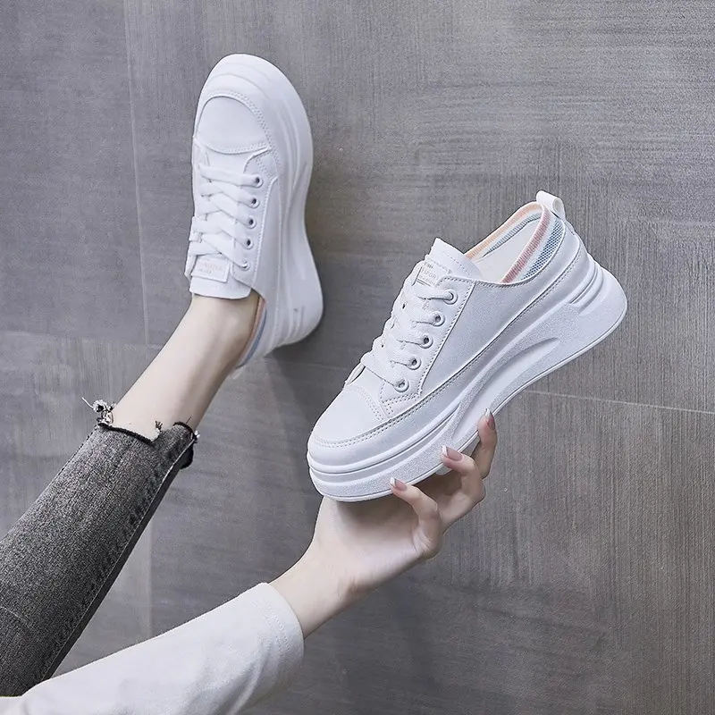 Slip Leather Platform Sneakers Women Casual Shoes White Fashion 2021 Spring Shallow Chunky Sneakers For Women Shoes Solid
Slip Leather Platform Sneakers Women Casual Shoes White Fashion 2021 Spring Shallow Chunky Sneakers For Women Shoes Solid