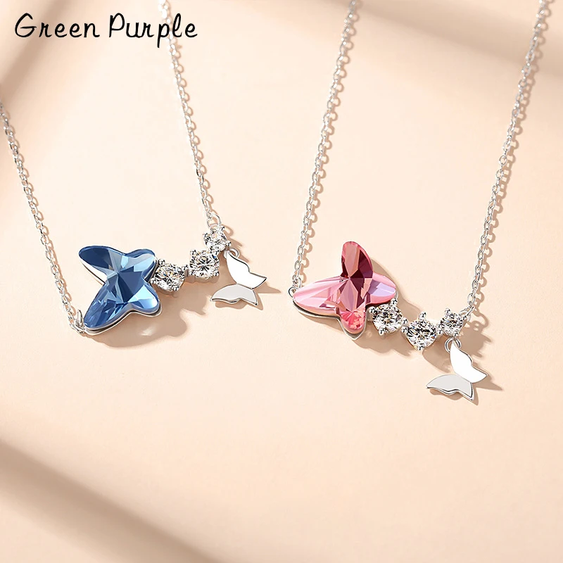 2021New 100% S925 Sterling Silver Butterfly Crystal Pendant Necklace Charms Cubic Zircon Necklaces For Women Gift Fine Jewelry
2021New 100% S925 Sterling Silver Butterfly Crystal Pendant Necklace Charms Cubic Zircon Necklaces For Women Gift Fine Jewelry