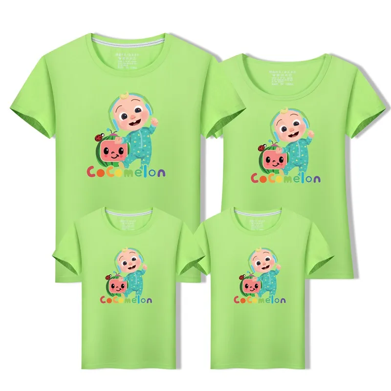 New 8color Cute Cocomelon Tshirt Family Matching T-shirt JJ Design Cocomelon Clothes
New 8color Cute Cocomelon Tshirt Family Matching T-shirt JJ Design Cocomelon Clothes