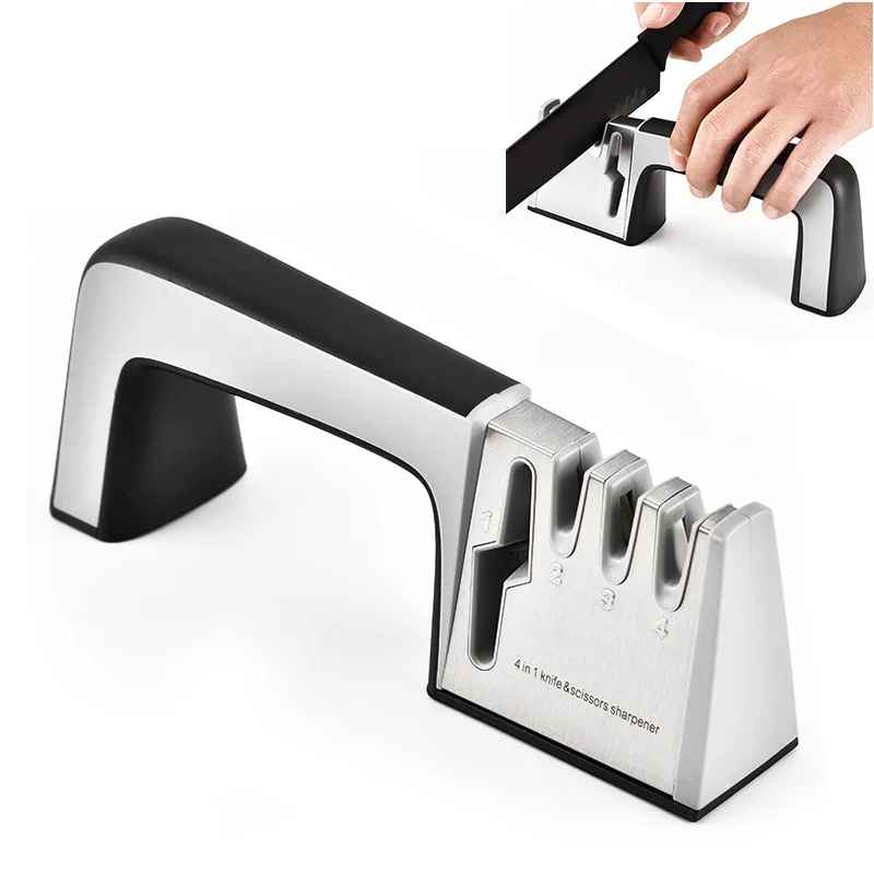 4 In1 Quick Sharpener Can Sharpen Scissors Kitchen Gadgets Handheld Quick Knife Tool Sharpener for Kitchen Knife Maintenance
4 In1 Quick Sharpener Can Sharpen Scissors Kitchen Gadgets Handheld Quick Knife Tool Sharpener for Kitchen Knife Maintenance