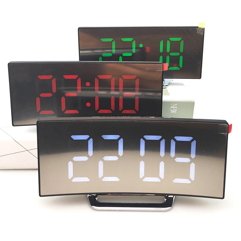 Electronic Alarm Clock Digital LED Large Display MirrorNoiseless Design Multifunction USB Desk Clock Table Horloge Decor
Electronic Alarm Clock Digital LED Large Display MirrorNoiseless Design Multifunction USB Desk Clock Table Horloge Decor