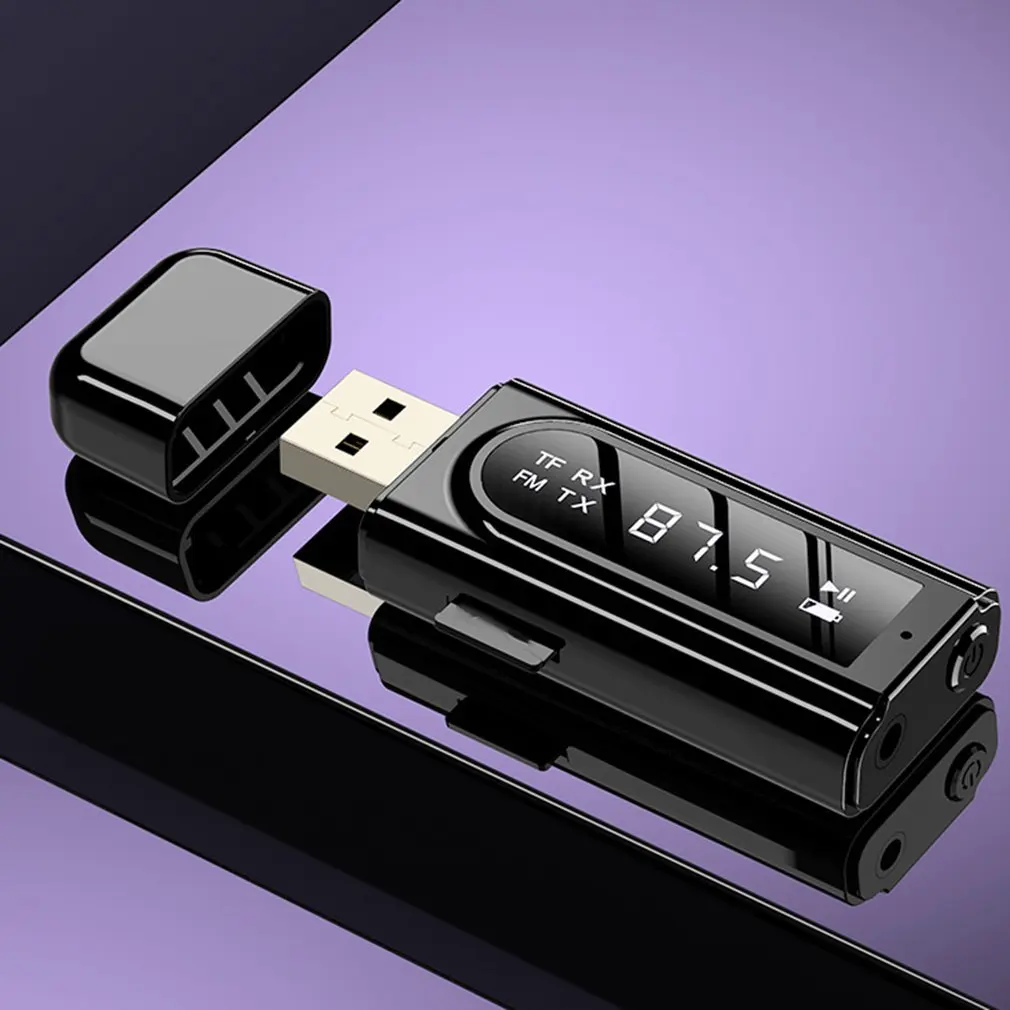 Wireless Adapter 5.0 LED Digital Display FM USB Transmitter Receiver Music Audio Transmitter for PC TV Car AUX Audio Adapte
Wireless Adapter 5.0 LED Digital Display FM USB Transmitter Receiver Music Audio Transmitter for PC TV Car AUX Audio Adapte