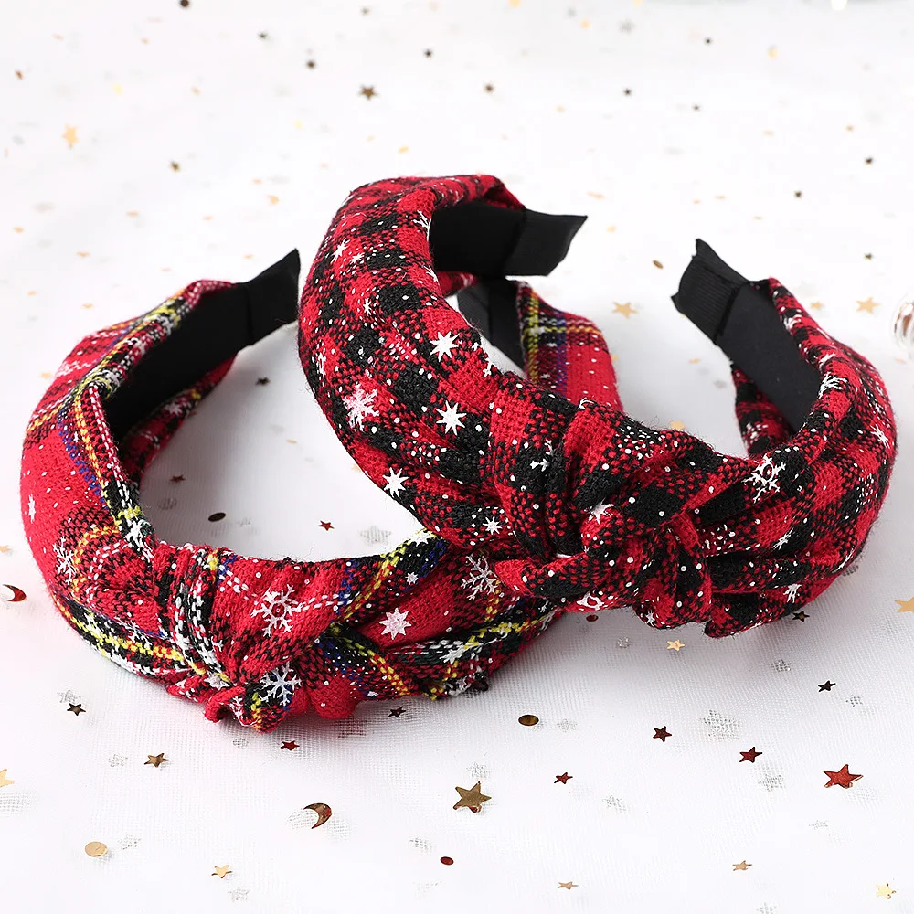 Women Hairbands Christmas Flower Printed Girls Hair Clasp Ladies Twist Wide Hairband Plaid Print Hair Accessories for Girl
Women Hairbands Christmas Flower Printed Girls Hair Clasp Ladies Twist Wide Hairband Plaid Print Hair Accessories for Girl