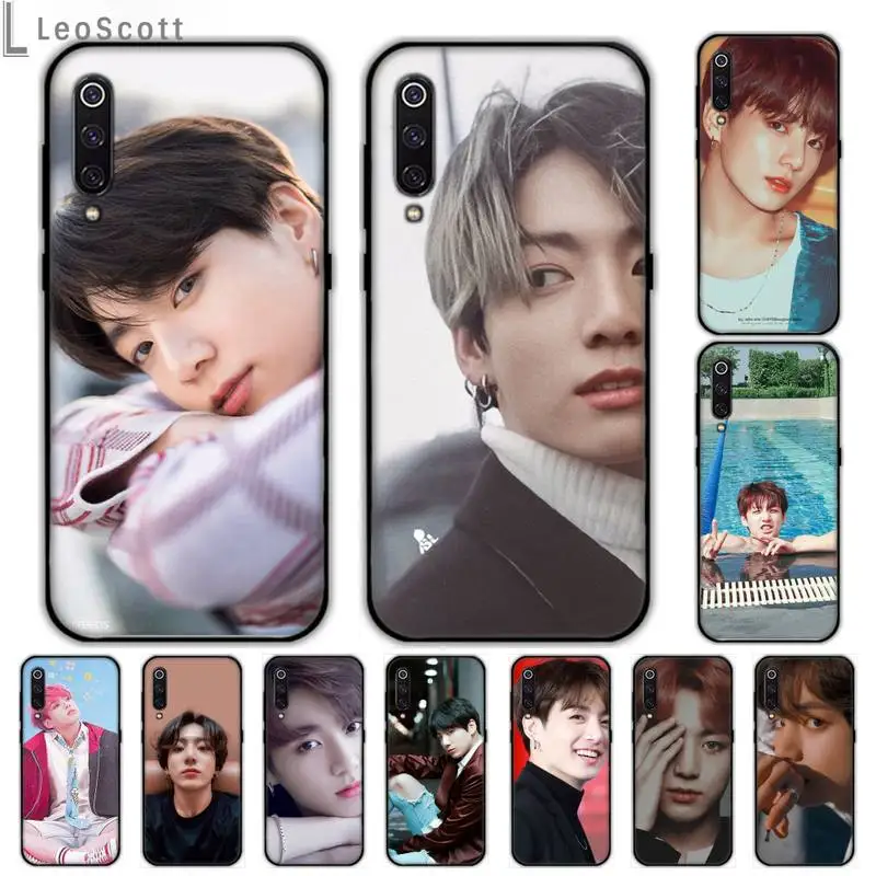 Jungkook корейский певец Мальчик Звезда черный резиновый телефон для Samsung A20 A30 30s A40 A7