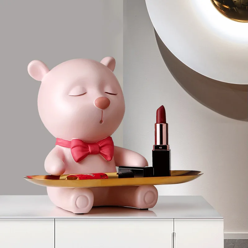 Creative Bear fruit plate Statue Resin sculpture Crafts Simple Living Room Ornaments Home Office Store Candy tray Decorations
Creative Bear fruit plate Statue Resin sculpture Crafts Simple Living Room Ornaments Home Office Store Candy tray Decorations