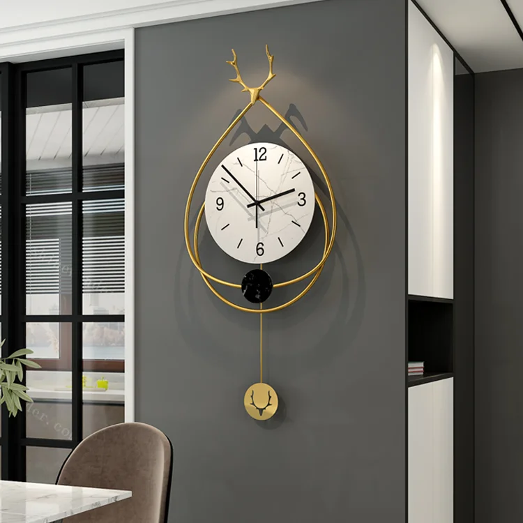 Nordic Luxury Clocks Creative Pendulum Living Room Fashion Wall Watch Modern Simple Personality Duvar Saati Home Decor EB5WC
Nordic Luxury Clocks Creative Pendulum Living Room Fashion Wall Watch Modern Simple Personality Duvar Saati Home Decor EB5WC