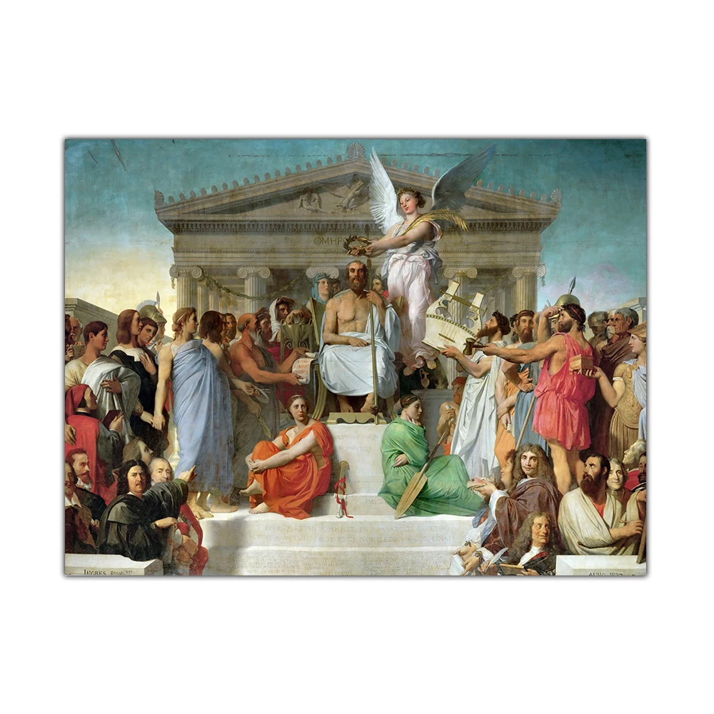 Holover Canvas Oil Painting Ingres"Apotheosis Of Homer,1827"Western Art Decor Poster Aesthetic Wall Paintings Home Decoration
Holover Canvas Oil Painting Ingres"Apotheosis Of Homer,1827"Western Art Decor Poster Aesthetic Wall Paintings Home Decoration