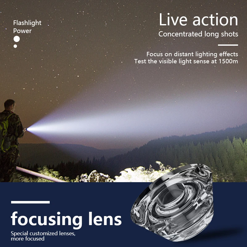 Portable Mini Flashlight Multi-function High Spotlight Flashlight USB INPUT/OUTPUT Outdoor Home Riding At Night 
Portable Mini Flashlight Multi-function High Spotlight Flashlight USB INPUT/OUTPUT Outdoor Home Riding At Night