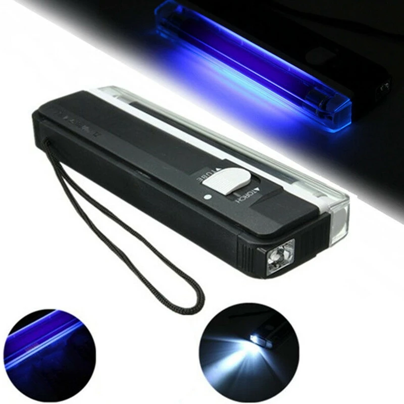 Handheld Uv Black Light Ultraviolet Lamp with Torch Portable Money Detector 2In1
Handheld Uv Black Light Ultraviolet Lamp with Torch Portable Money Detector 2In1