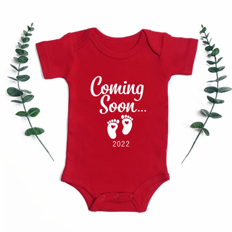 My Baby Comming Soon 2022 Baby Clothes Women Pregnancy Announcement Red Cotton Newborn Bodysuit Baby Gift
My Baby Comming Soon 2022 Baby Clothes Women Pregnancy Announcement Red Cotton Newborn Bodysuit Baby Gift