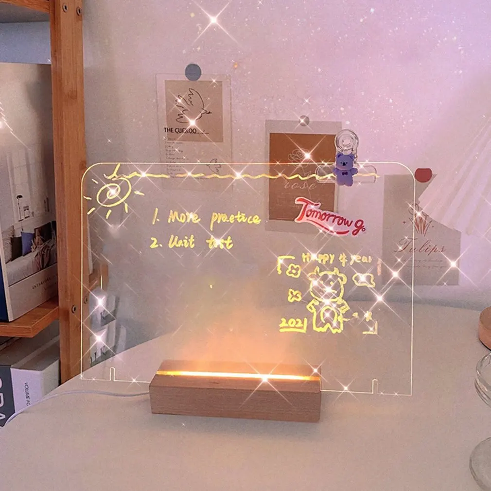 New Arrival USB Acrylic Daily Moments Photo Memo Message With Wood Stand Holder Set Lamp Creative School Stationery
New Arrival USB Acrylic Daily Moments Photo Memo Message With Wood Stand Holder Set Lamp Creative School Stationery