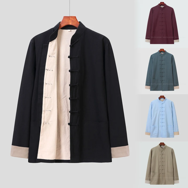 Chinese Style Men Tang Suit Jackets Retro Casual Zen Tea Coat Cardigan Kung Fu Tai Chi Blouse Shirts Oriental Clothing Outerwear
Chinese Style Men Tang Suit Jackets Retro Casual Zen Tea Coat Cardigan Kung Fu Tai Chi Blouse Shirts Oriental Clothing Outerwear