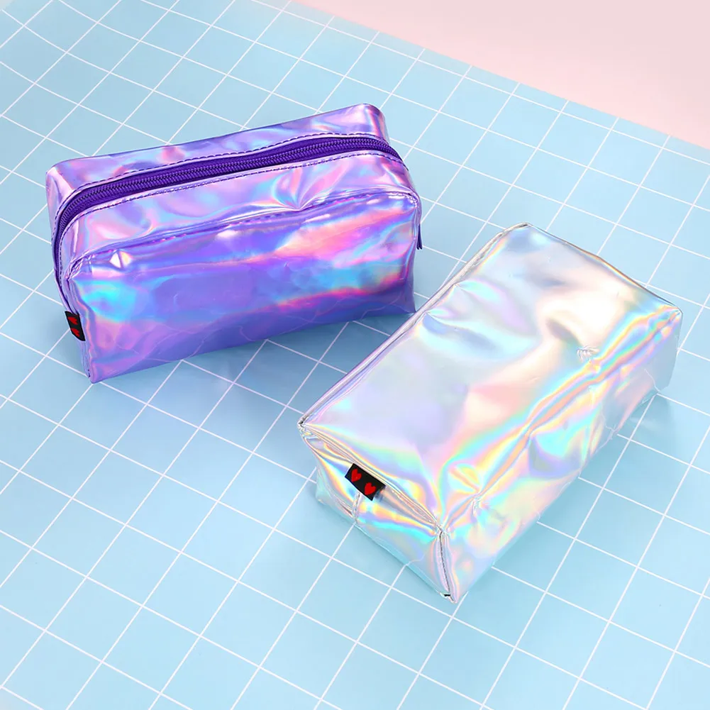 Holographic Pencil Case PU Cosmetic Pouch Storage Zipper Makeup Purse Bag Best Sale-WT
Holographic Pencil Case PU Cosmetic Pouch Storage Zipper Makeup Purse Bag Best Sale-WT