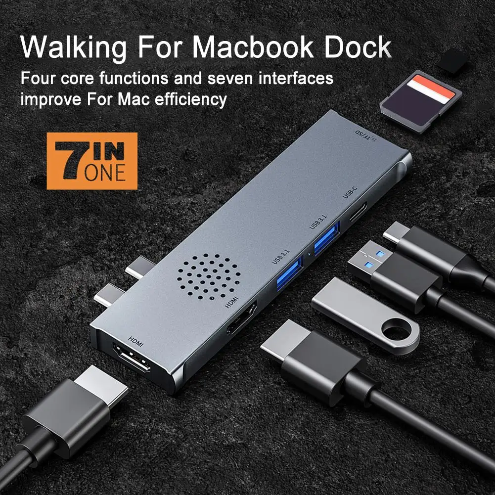 Док-станция для MacBook Pro, док-станция с разъемом Type-c «папа» на два HDMI-совместима с USB3.1 PD 60 Вт
Док-станция для MacBook Pro, док-станция с разъемом Type-c «папа» на два HDMI-совместима с USB3.1 PD 60 Вт