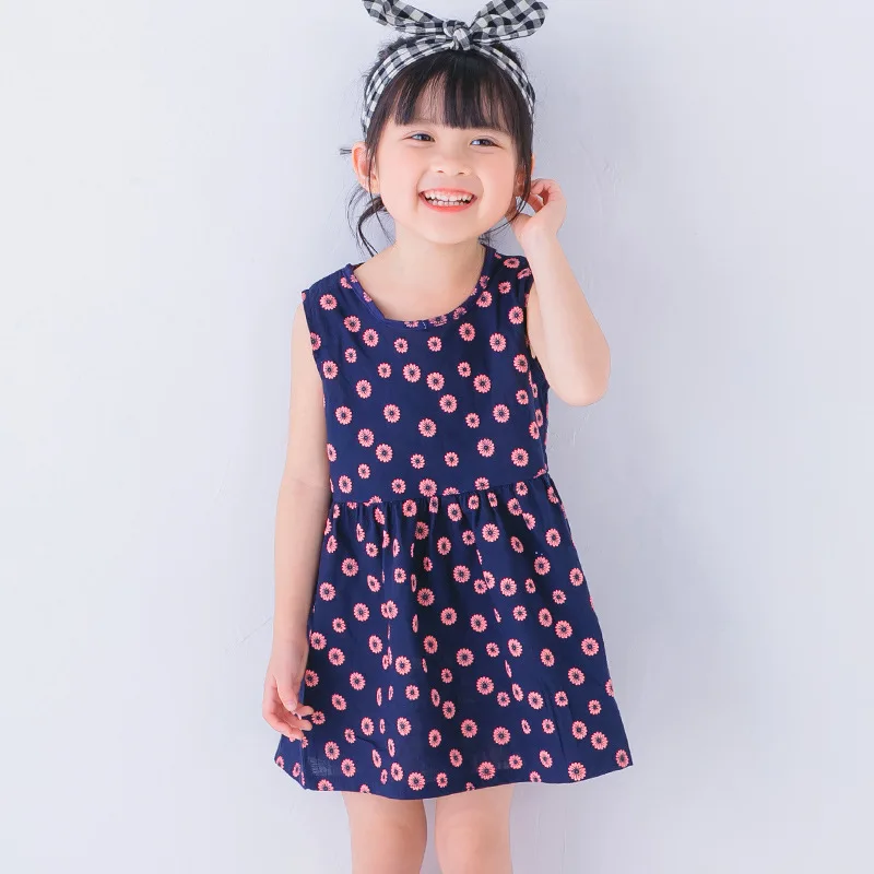 Летнее платье принцессы для девочек искусственные хлопковые детские платья в