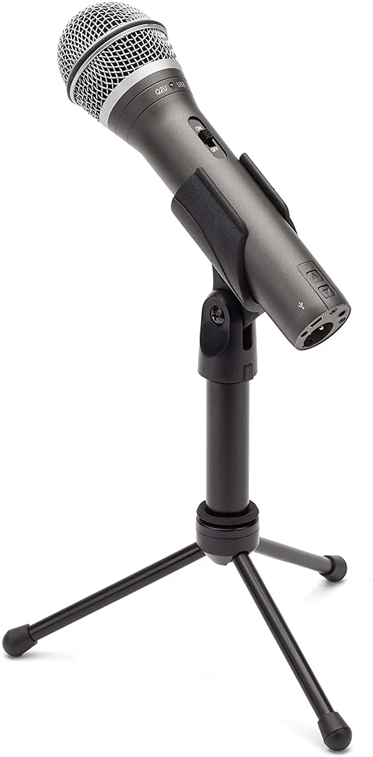 Samson Technologies Q2U USB/XLR Dynamic Microphone Recording and Podcasting Pack (Includes Mic Clip, Desktop Stand, Windscreen
Samson Technologies Q2U USB/XLR Dynamic Microphone Recording and Podcasting Pack (Includes Mic Clip, Desktop Stand, Windscreen