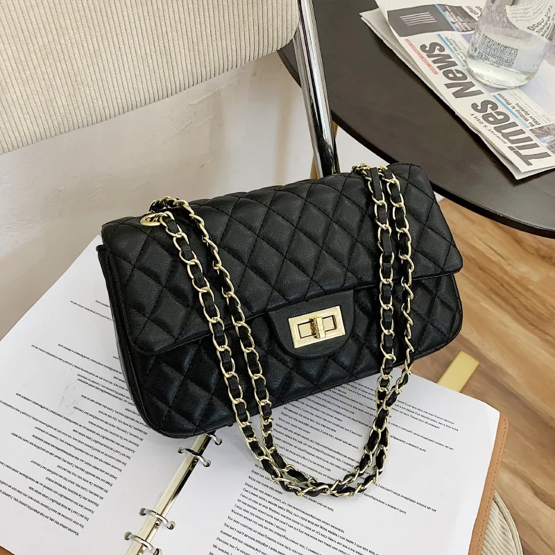 High-quality Ladies Fashion Rhombic Chain Shoulder Bag 2021 New Embroidery Thread Messenger Bag Trendy Net Red Small Square Bag
High-quality Ladies Fashion Rhombic Chain Shoulder Bag 2021 New Embroidery Thread Messenger Bag Trendy Net Red Small Square Bag