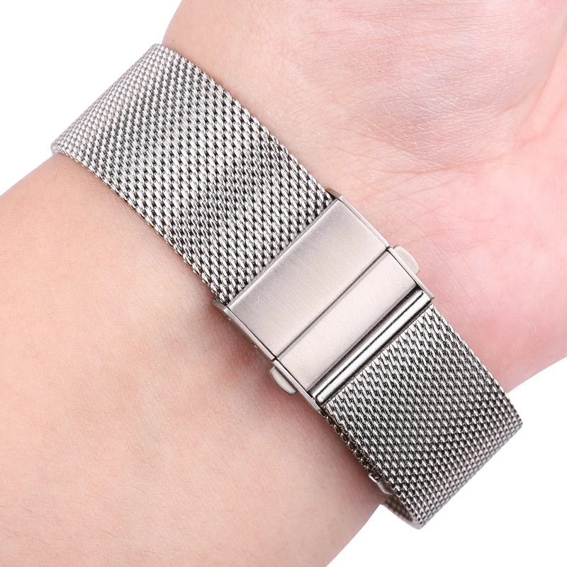 Soft Milanese Watchbands For Smart Watch Silver Black Mesh Bracelet Wrist Watch Band Strap for HUAWEI GT 16mm 18mm 20mm 22mm
Soft Milanese Watchbands For Smart Watch Silver Black Mesh Bracelet Wrist Watch Band Strap for HUAWEI GT 16mm 18mm 20mm 22mm
