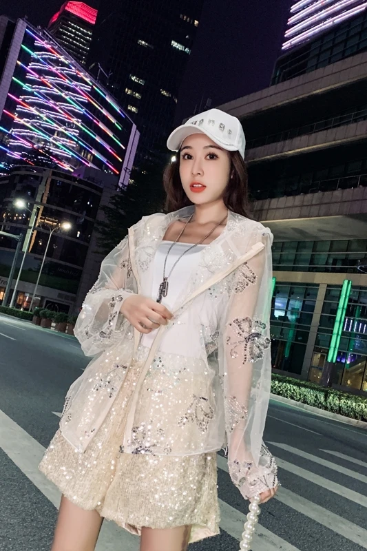 2021 Summer Mesh Hooded Sun Proof Shirt Top for Girl Mid Length Long Sleeve Casual Cardigan Women's Loose Straight Blouses Coat
2021 Summer Mesh Hooded Sun Proof Shirt Top for Girl Mid Length Long Sleeve Casual Cardigan Women's Loose Straight Blouses Coat