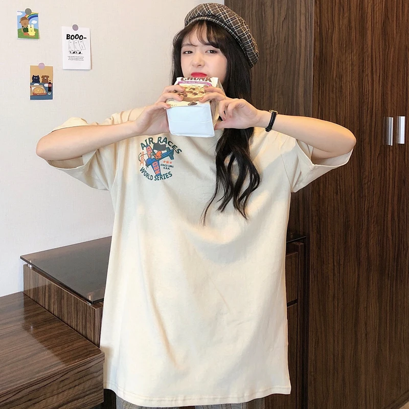 new han edition brim design feeling small white clothes on the loose couple costume female ins short sleeve T-shirt
new han edition brim design feeling small white clothes on the loose couple costume female ins short sleeve T-shirt