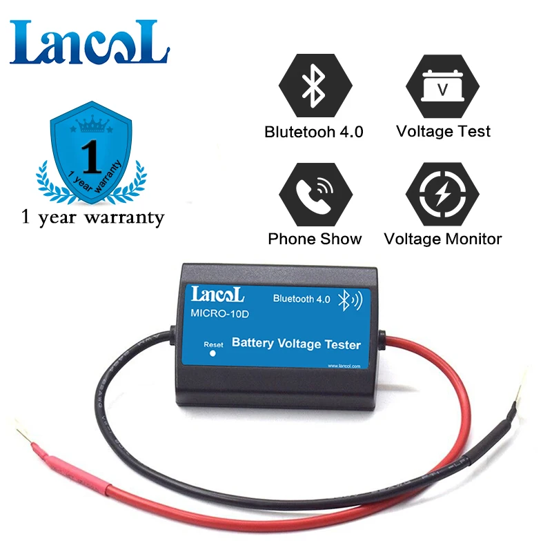 Lancol MICRO10D Car Voltage Tester Show Voltage Directly Digital Voltmeter Detector Tester for Car Motor
Lancol MICRO10D Car Voltage Tester Show Voltage Directly Digital Voltmeter Detector Tester for Car Motor