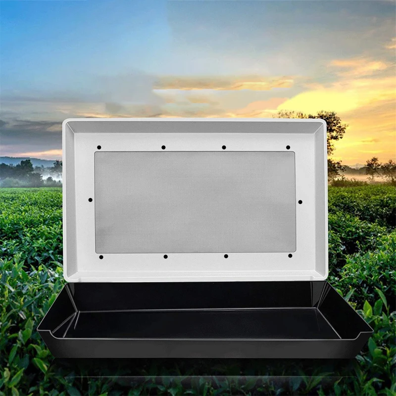 Trim Tray Triming Tray Set for Buds and Herbs 150 Micron Screen Pollen Sieve Kief Collector Grow Kits Home Garden Accessories
Trim Tray Triming Tray Set for Buds and Herbs 150 Micron Screen Pollen Sieve Kief Collector Grow Kits Home Garden Accessories