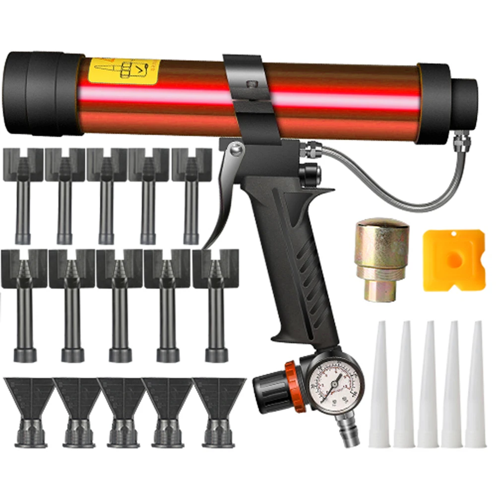 

Пистолет клеевой Регулируемый 310 мл, пневматический каучуковый пистолет для твердый клей стекла