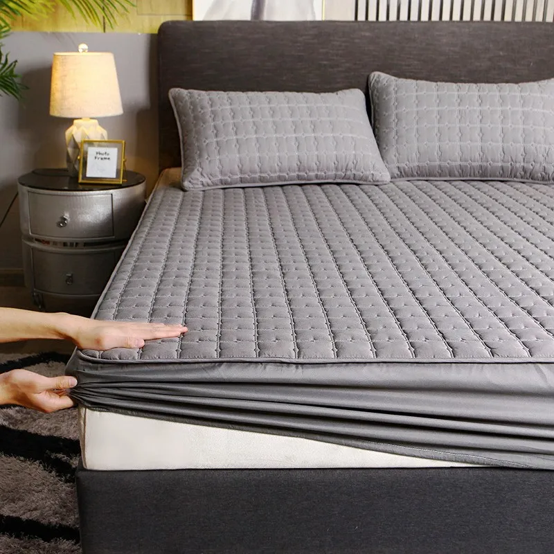 Washable Quilted Mattress Cover Queen Size Breathable Bed Fitted Sheet Anti-Bacteria Mattress Protector
Washable Quilted Mattress Cover Queen Size Breathable Bed Fitted Sheet Anti-Bacteria Mattress Protector