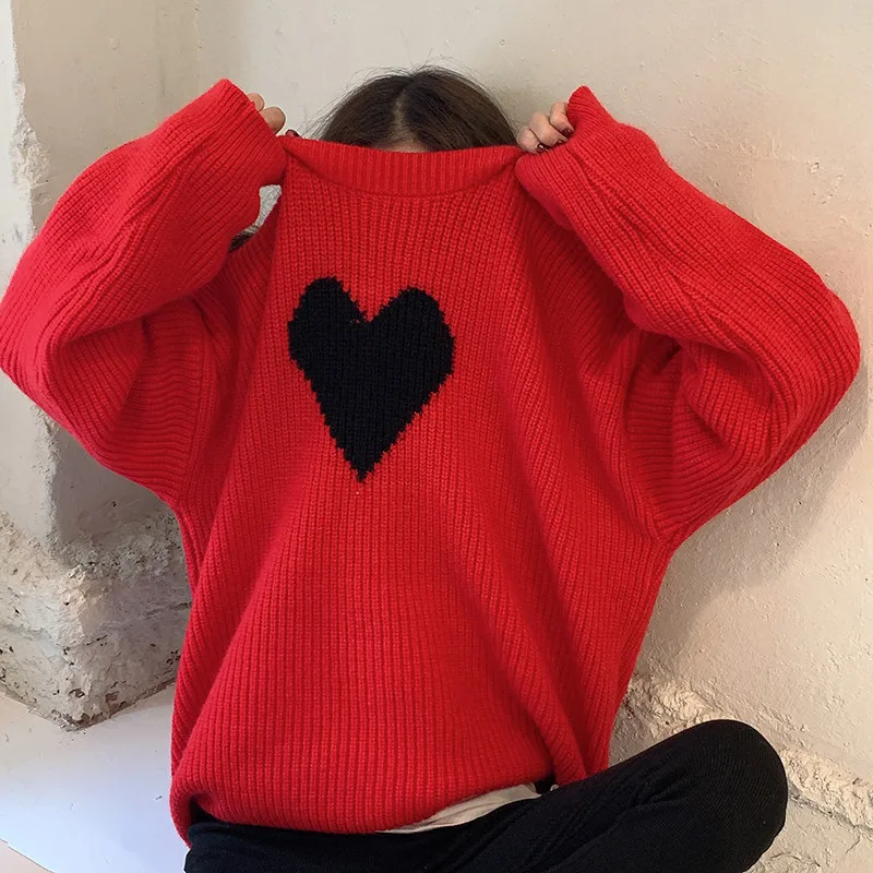 jacquard sweet heart loose oversize sweater lazy style chic retro streetwear korean style dating outgoing pullovers 2020 new
jacquard sweet heart loose oversize sweater lazy style chic retro streetwear korean style dating outgoing pullovers 2020 new