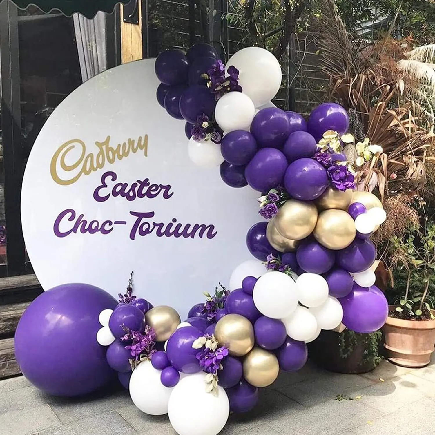 Purple Balloons Arch 100 Pcs 10 Inch Helium Gold Metallic White Balloons Garland Kit for Wedding Engagement Bridal Shower decor
Purple Balloons Arch 100 Pcs 10 Inch Helium Gold Metallic White Balloons Garland Kit for Wedding Engagement Bridal Shower decor