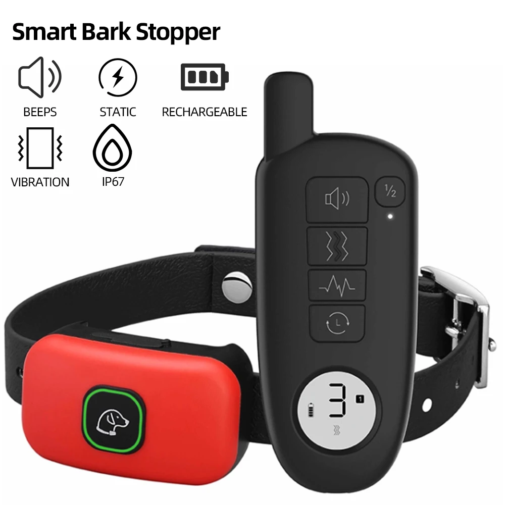 400m Waterproof Pet Electric Dog Training Collar Remote Rechargeable Dog Bark Control Training Collar for All Size
400m Waterproof Pet Electric Dog Training Collar Remote Rechargeable Dog Bark Control Training Collar for All Size