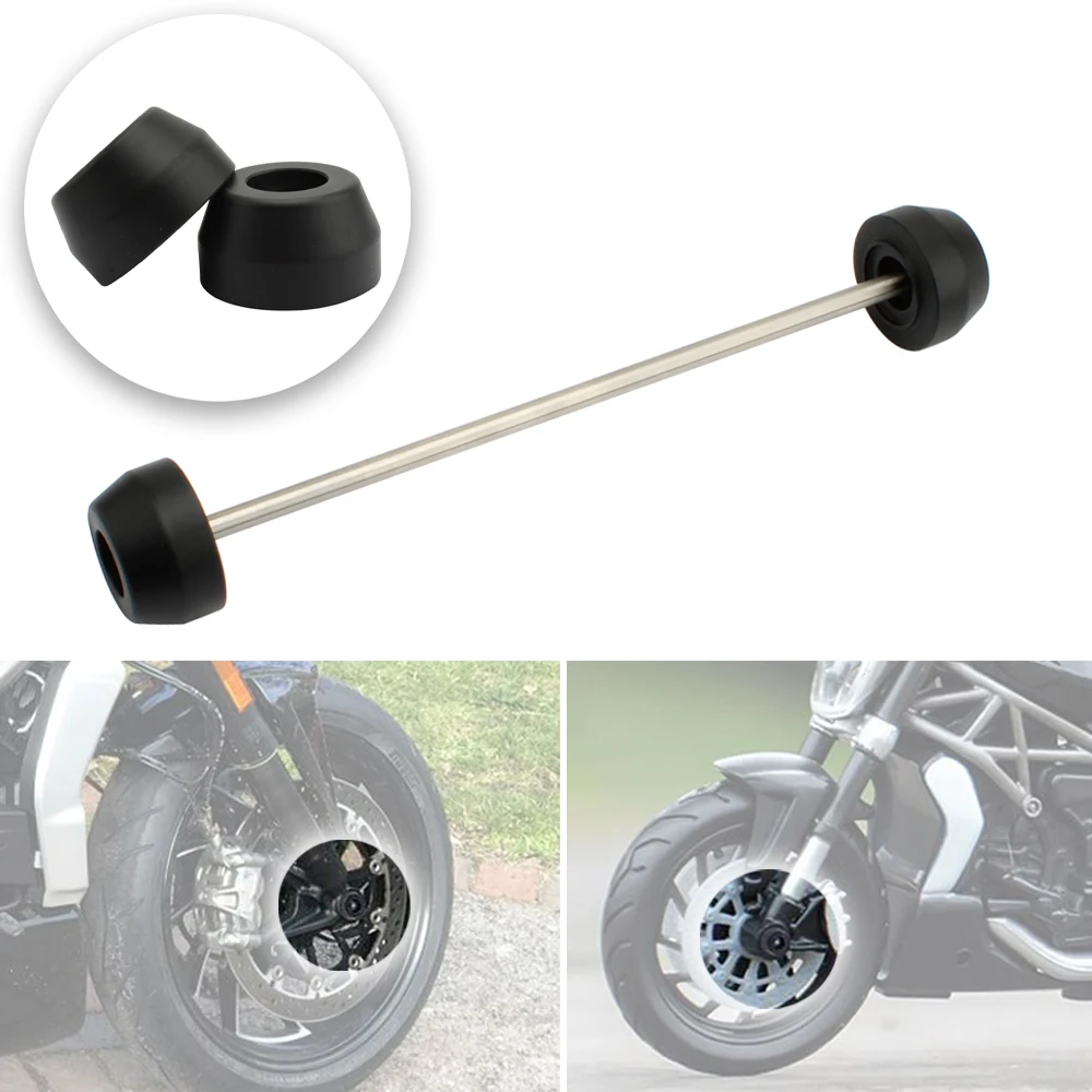 

Motorcycle Front Axle Wheel Fork Crash Slider Protector For Triumph Street Twin Thruxton 1200 Bonneville T120 2016-2020 2017 18