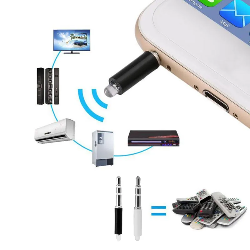 3.5mm Infrared Transmitter Universal Mini Mobile Phone Wireless Transmitter Remote Control IR Port For TV Air Conditioner Phone
3.5mm Infrared Transmitter Universal Mini Mobile Phone Wireless Transmitter Remote Control IR Port For TV Air Conditioner Phone