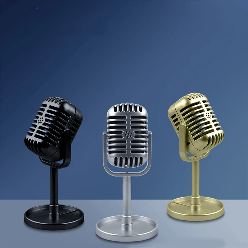 Classic Retro Dynamic Vocal Microphone Vintage Style Mic Universal Stand Model Simulated microphone(Not a real microphone)
Classic Retro Dynamic Vocal Microphone Vintage Style Mic Universal Stand Model Simulated microphone(Not a real microphone)