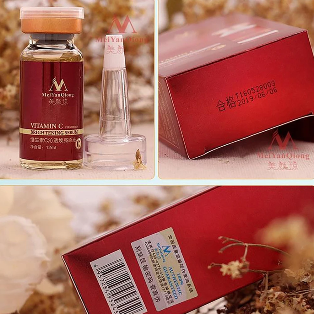 MeiYanQiong Whitening Anti Wrinkle Facial Serum Prevent Aging Moisturzing VC Remove Dark Spots Skin Shrink Pores Face Care 12g
MeiYanQiong Whitening Anti Wrinkle Facial Serum Prevent Aging Moisturzing VC Remove Dark Spots Skin Shrink Pores Face Care 12g