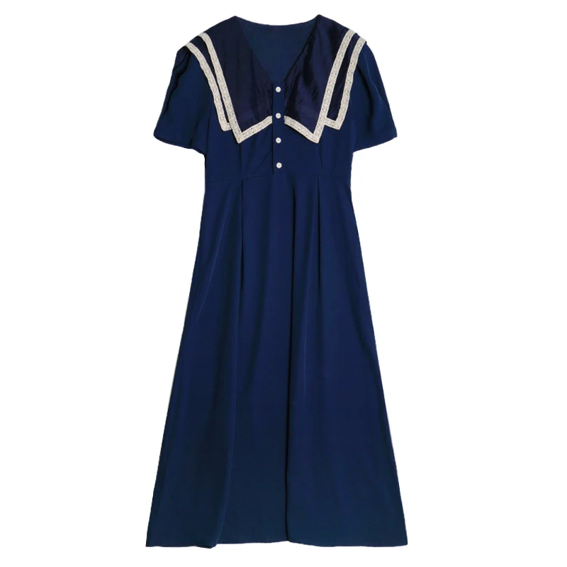 Salt Sweet Retro French Non-mainstream Gentle Hepburn Lace Temperament Dress Women's Summer Waist Slimming Temperament
Salt Sweet Retro French Non-mainstream Gentle Hepburn Lace Temperament Dress Women's Summer Waist Slimming Temperament