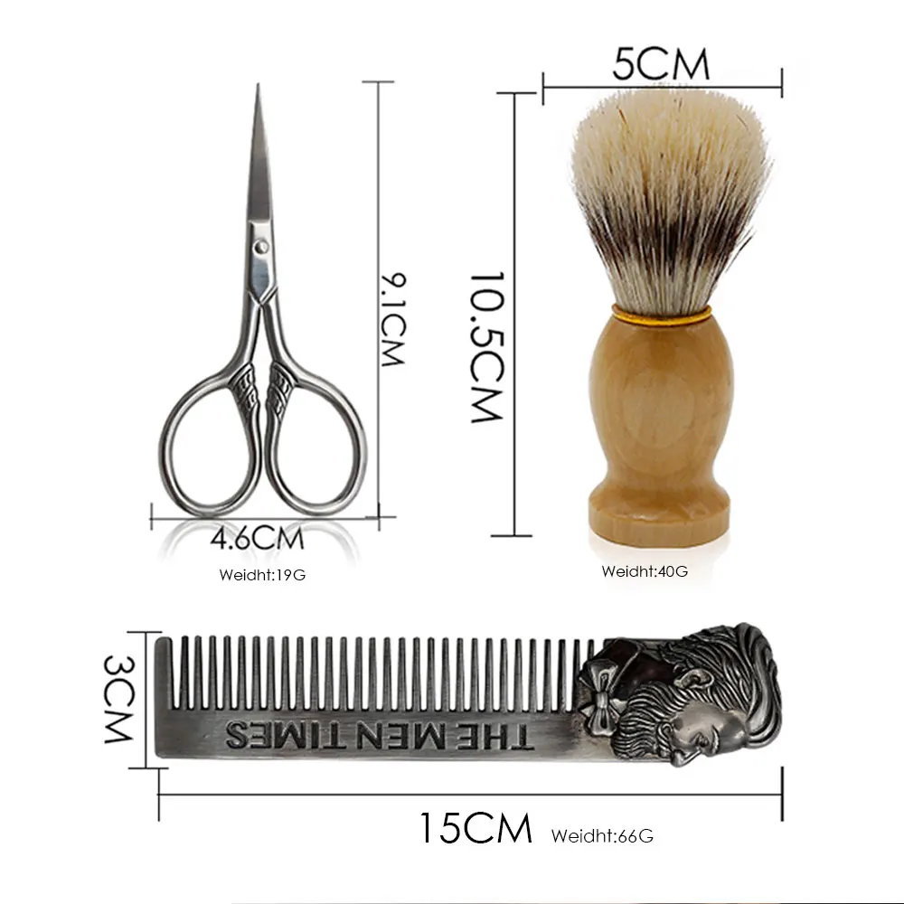 7 Pcs/Set Professional Men Beard Brush Comb Set Boar Bristle Hair Brush Facial Shaving Brush Beard Brush Shaving Tool Barber Kit 
7 Pcs/Set Professional Men Beard Brush Comb Set Boar Bristle Hair Brush Facial Shaving Brush Beard Brush Shaving Tool Barber Kit