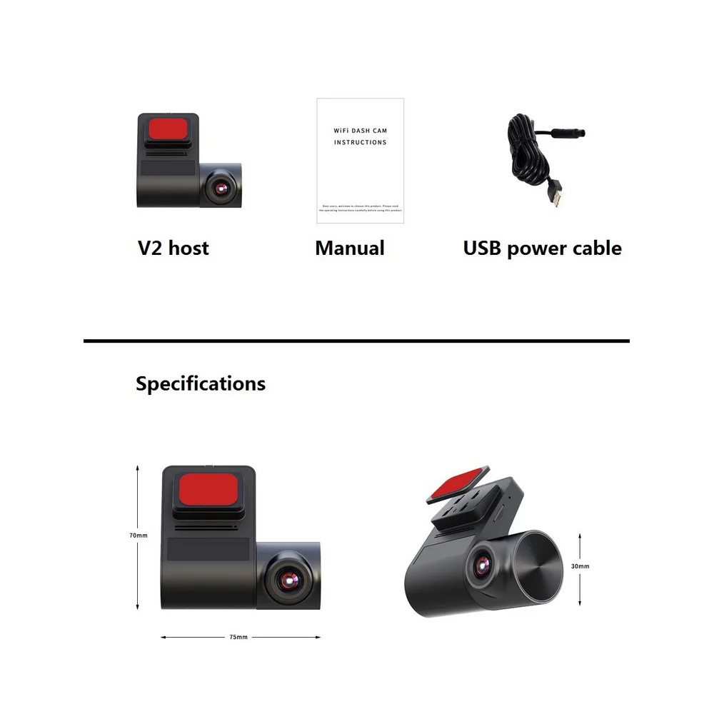 Mini Cam Smart Dash 140 Driving Recorder Wifi HD Hidden Lens Dedicated for Car Mobile Phone Interconnection DVR Night Vision
Mini Cam Smart Dash 140 Driving Recorder Wifi HD Hidden Lens Dedicated for Car Mobile Phone Interconnection DVR Night Vision