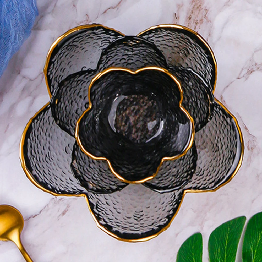 S/M/L Size Lotus Petal Transparent Glass Bowl Salad Fruit Dessert Snack Tray Sauce Plate Pattern Tableware Kitchen Sauce Bowls
S/M/L Size Lotus Petal Transparent Glass Bowl Salad Fruit Dessert Snack Tray Sauce Plate Pattern Tableware Kitchen Sauce Bowls