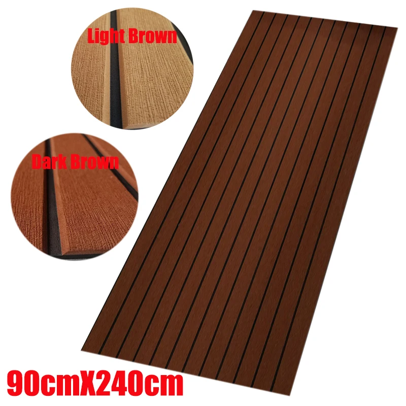 EVA Faux Boating Accessories Teak Decking Sheet For Boat Yacht Marine Flooring Mat Carpet 90cm240cm5.5mm Brown Color
EVA Faux Boating Accessories Teak Decking Sheet For Boat Yacht Marine Flooring Mat Carpet 90cm240cm5.5mm Brown Color