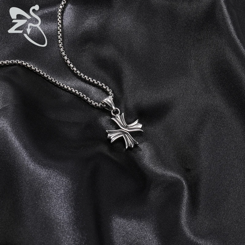 ZS Gothic Stainless Steel Cross Necklace for Women Men Vintage Long Chain Pendant Necklaces Punk Jewelry 
ZS Gothic Stainless Steel Cross Necklace for Women Men Vintage Long Chain Pendant Necklaces Punk Jewelry