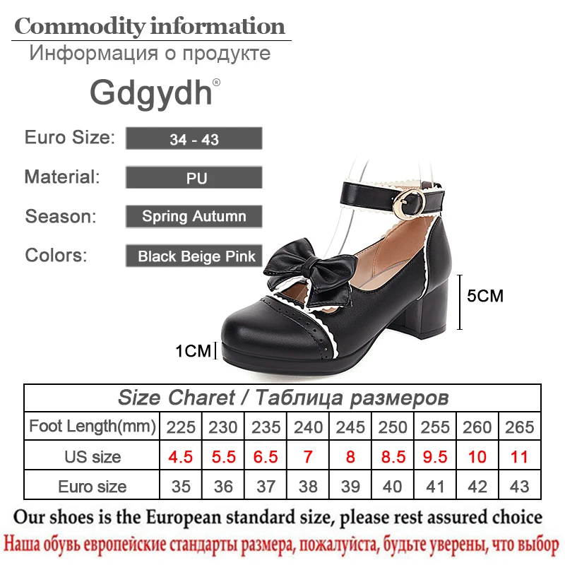 Gdgydh New Sping Pink Lolita Shoes Women Bowknot Chunky Heel Bridal Wedding Shoes Women Bordered Princess Dress Ankle Buckle
Gdgydh New Sping Pink Lolita Shoes Women Bowknot Chunky Heel Bridal Wedding Shoes Women Bordered Princess Dress Ankle Buckle