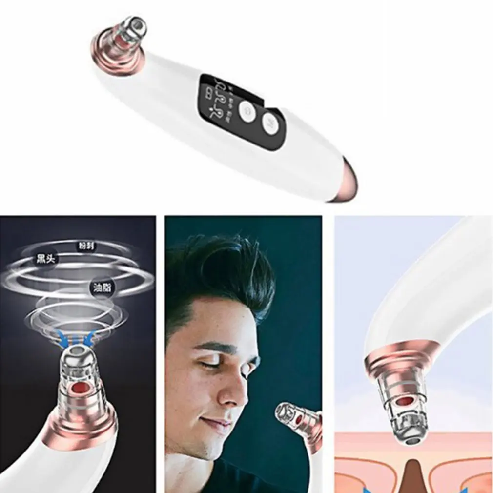 Electric blackhead suction device Deep Nose Cleaner T Zone Pore Acne Removal Facial Beauty Skin Cleaning Tool Vacuum
Electric blackhead suction device Deep Nose Cleaner T Zone Pore Acne Removal Facial Beauty Skin Cleaning Tool Vacuum