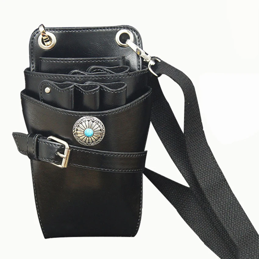 Retro PU Leather Barber Scissors Bag Adjustable Belt Hairdressing Tools Storage Bags, Hair Styling Combs Hairpin Barrette Pouch
Retro PU Leather Barber Scissors Bag Adjustable Belt Hairdressing Tools Storage Bags, Hair Styling Combs Hairpin Barrette Pouch