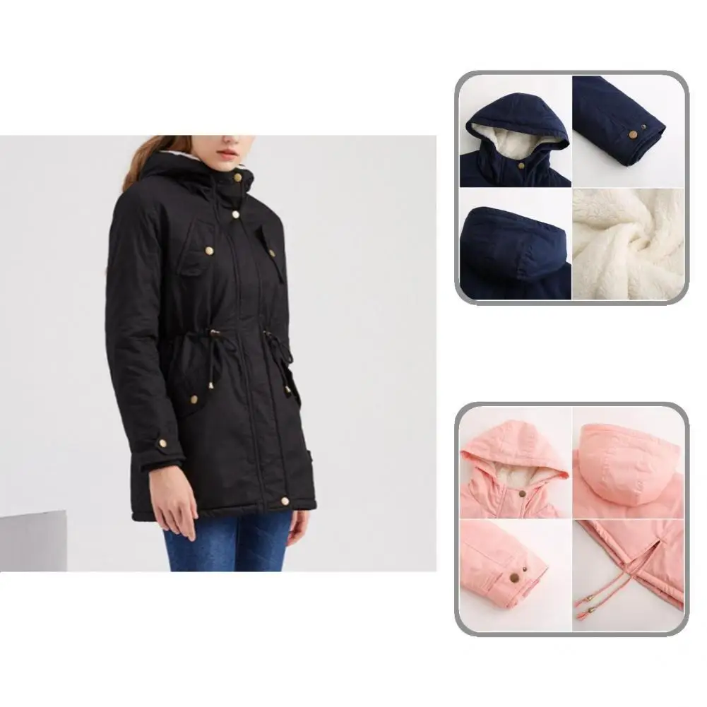Fashion Lady Coat Hooded Portable Warm Hooded Solid Jacket Women Clothes Women Coat
Fashion Lady Coat Hooded Portable Warm Hooded Solid Jacket Women Clothes Women Coat