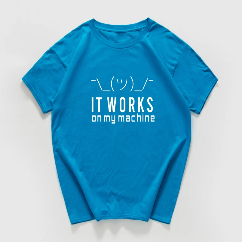 It Works On My Machine Printing T-shirt Women Casual Tees Funny O-neck Tops Girls Summer Short Sleeve Tops Hip Hop Tees
It Works On My Machine Printing T-shirt Women Casual Tees Funny O-neck Tops Girls Summer Short Sleeve Tops Hip Hop Tees