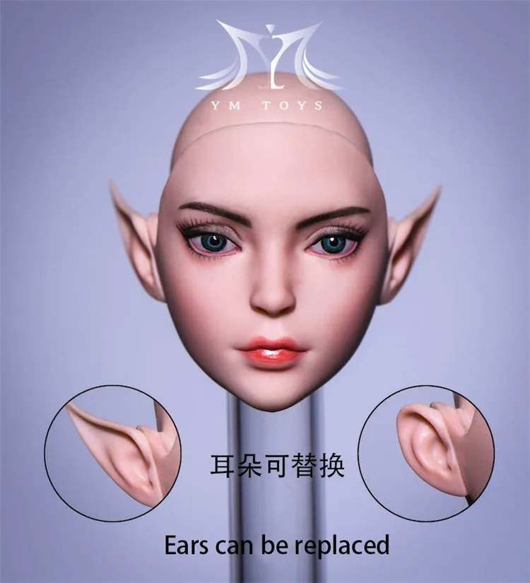 YMT044 1/6 beautiful Elf Girl Head Sculpt with Removable Ears black Straight hair for 12" TBLeague Figure body Dolls Accessory
YMT044 1/6 beautiful Elf Girl Head Sculpt with Removable Ears black Straight hair for 12" TBLeague Figure body Dolls Accessory