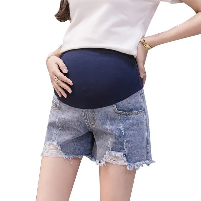 1070# Summer Thin Denim Maternity Short Jeans Elastic Waist Belly Shorts Clothes for Pregnant Women Ripped Hole Pregnancy Casual
1070# Summer Thin Denim Maternity Short Jeans Elastic Waist Belly Shorts Clothes for Pregnant Women Ripped Hole Pregnancy Casual